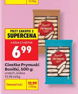 Biedronka Ciastka Prymuski kokos Bonitki oferta
