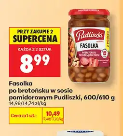 Biedronka Fasolka po bretońsku w sosie pomidorowym Pudliszki oferta