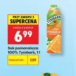 Biedronka Sok pomarańcza Tymbark 100% oferta