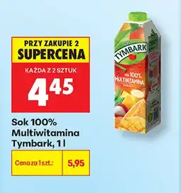 Biedronka Sok multiwitamina Tymbark 100% oferta