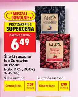 Biedronka Żurawina suszona BakaD'Or oferta