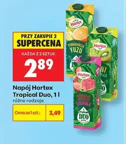 Biedronka Napój Hortex Tropical Duo czerwone winogrono gujawa oferta