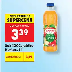 Biedronka Sok jabłko Hortex 100% oferta