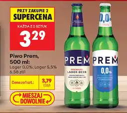 Biedronka Piwo bezalkoholowe Prem Lager oferta