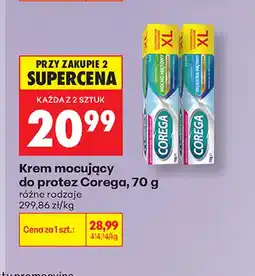 Biedronka Krem mocujący do protez Corega Delikatnie Miętowy XL oferta