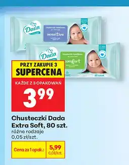 Biedronka Chusteczki Dada Extra Soft Sensitive oferta