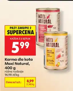 Biedronka Karma dla kota Maxi Natural wołowina z jagnięciną oferta