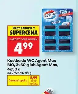 Biedronka Kostka do WC Agent Max BIO 3-pak oferta