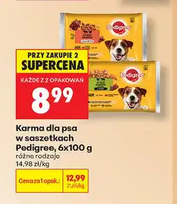 Biedronka Karma dla psa w saszetkach Pedigree 6-pak oferta