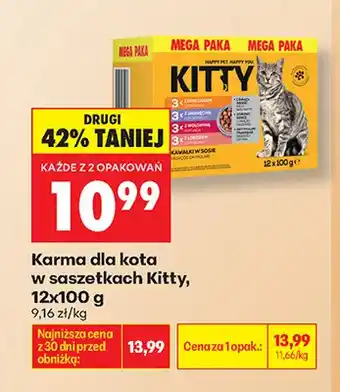 Biedronka Karma dla kota w saszetkach Kitty 12-pak oferta