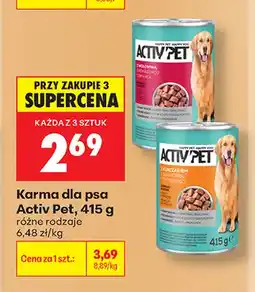 Biedronka Karma dla psa Activ Pet z wołowiną oferta