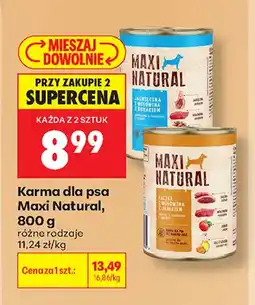 Biedronka Karma dla psa Maxi Natural jagnięcina i wołowina z burakiem oferta