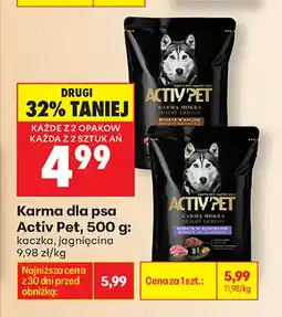 Biedronka Karma dla psa Activ Pet kaczka oferta