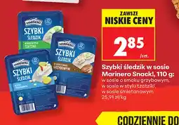 Biedronka Szybki śledzik w sosie o smaku grzybowym Marinero Snack! oferta
