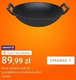Allegro Duży żeliwny wok oferta