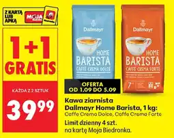 Biedronka Kawa ziarnista Dallmayr Home Barista oferta