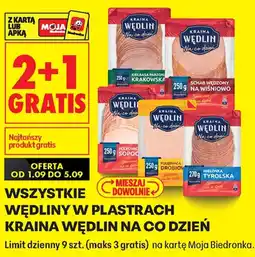 Biedronka Wędliny w plastrach Kraina Wędlin oferta