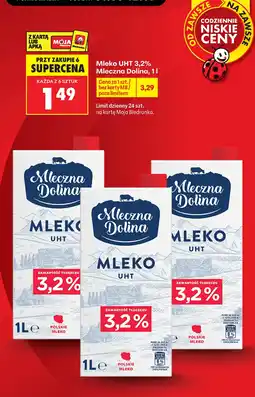 Biedronka Mleko UHT Mleczna Dolina oferta