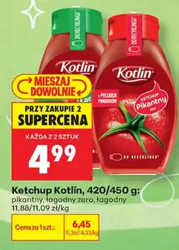 Biedronka Ketchup Kotlin pikantny oferta
