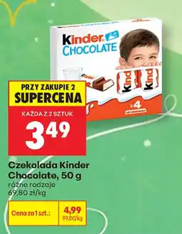 Biedronka Czekolada Kinder Chocolate oferta
