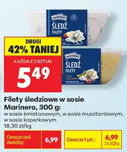 Biedronka Filety śledziowe w sosie Marinero oferta