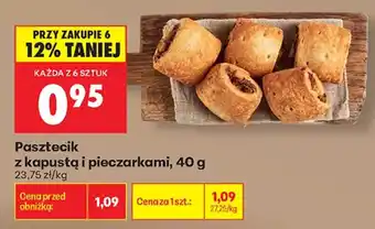 Biedronka Pasztecik z kapustą i pieczarkami oferta