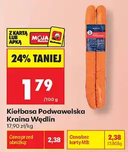 Biedronka Kiełbasa Podwawelska Kraina Wędlin oferta