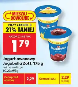 Biedronka Jogurt owocowy Jogobella Zott oferta