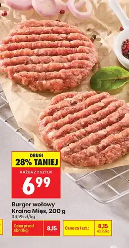 Biedronka Burger wołowy Kraina Mięs oferta