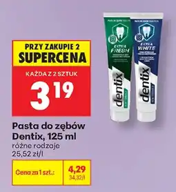 Biedronka Pasta do zębów Dentix oferta