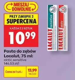 Biedronka Pasta do zębów Lacalut oferta