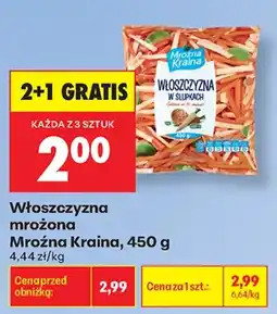 Biedronka Włoszczyzna mrożona Mroźna Kraina oferta