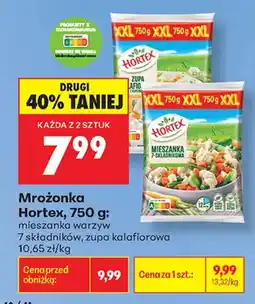 Biedronka Mrożonka Hortex, 750 g: mieszanka warzyw 7 składników, zupa kalafiorowa oferta