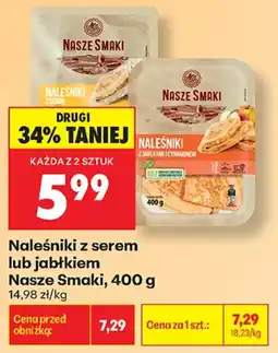 Biedronka Naleśniki z serem lub jabłkiem Nasze Smaki oferta