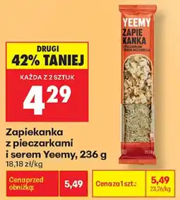 Biedronka Zapiekanka z pieczarkami i serem Yeemy oferta