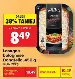 Biedronka Lasagne bolognese Donatello oferta