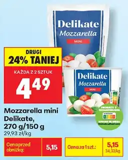 Biedronka Mozzarella mini Delikate oferta