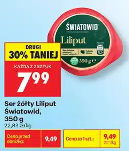Biedronka Ser żółty Liliput Światowid oferta