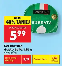 Biedronka Ser Burrata Gusto Bello oferta