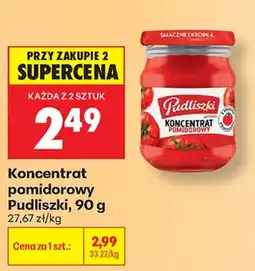 Biedronka Koncentrat pomidorowy Pudliszki oferta