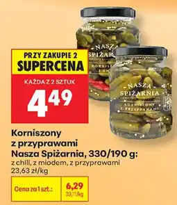 Biedronka Korniszonny z przyprawami Nasza Spiżarnia oferta
