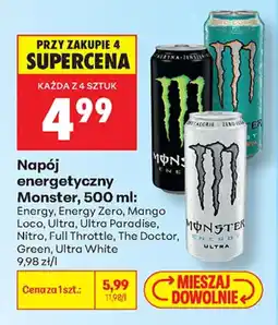 Biedronka Napój energetyczny Monster oferta