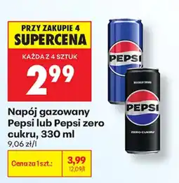 Biedronka Napój gazowany Pepsi lub Pepsi zero cukru oferta