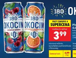 Biedronka OKOCIM ciemna wiśnia, OKOCIM sycylijska pomarańcza z limonką oferta