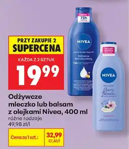 Biedronka Odżywcze mleczko lub balsam z olejkami Nivea oferta