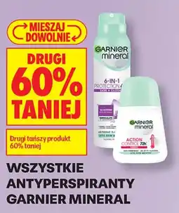 Biedronka Antyperpiranty Garnier Mineral oferta