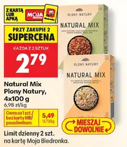 Biedronka Natural Mix Plony Natury oferta