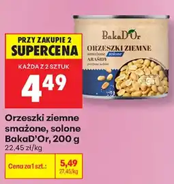 Biedronka Orzeszki ziemne smażone, solone BakaD'Or oferta