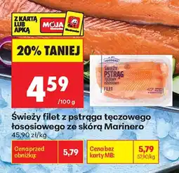 Biedronka Świeży filet z pstrąga tęczowego łososowego ze skórą Marinero oferta