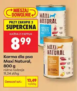 Biedronka Karma dla psa Maxi Natural oferta
